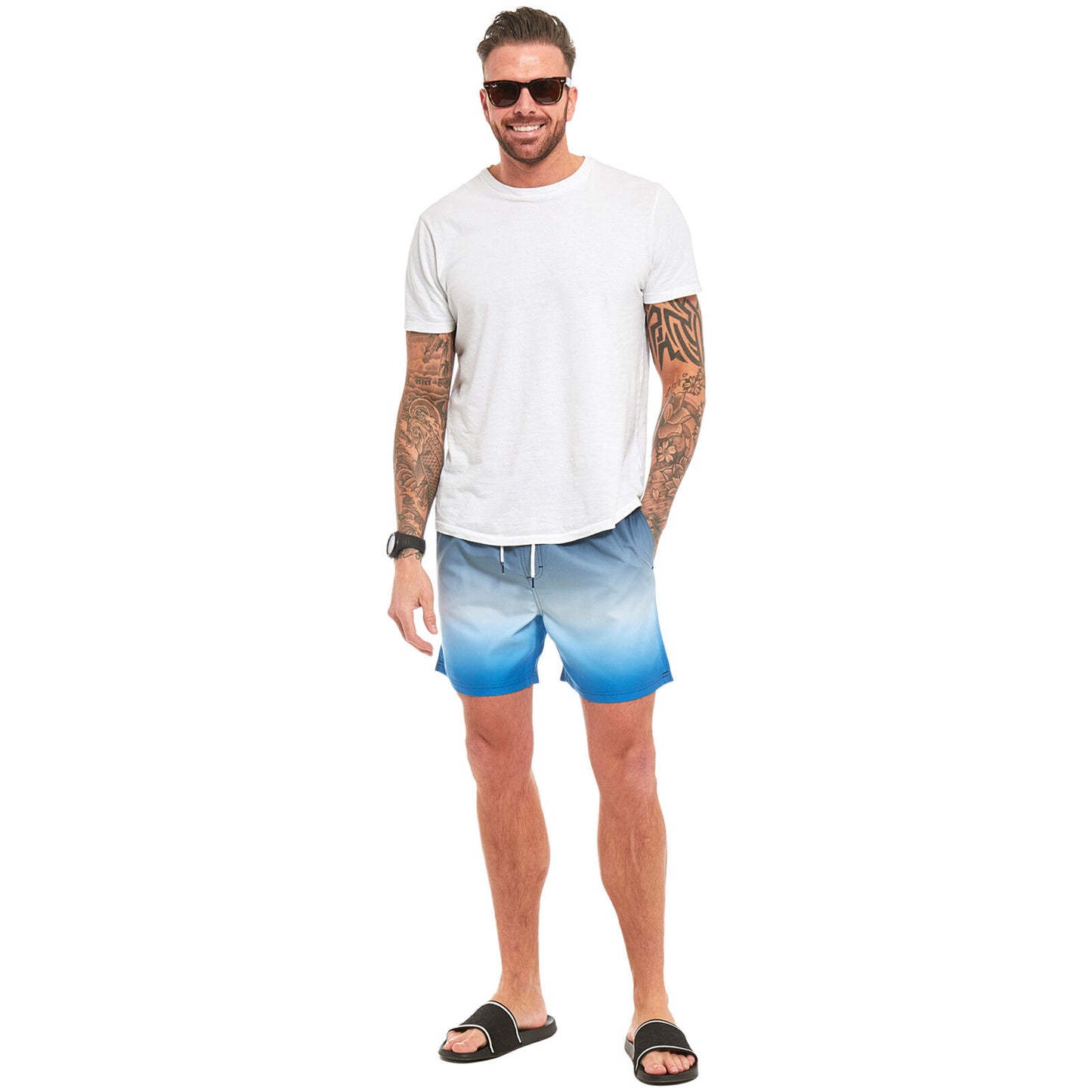 MENS SWIM SHORTS SWIMMING RUNNING SPORTS GYM SUMMER HOLIDAY BEACH CASUAL TRUNKS