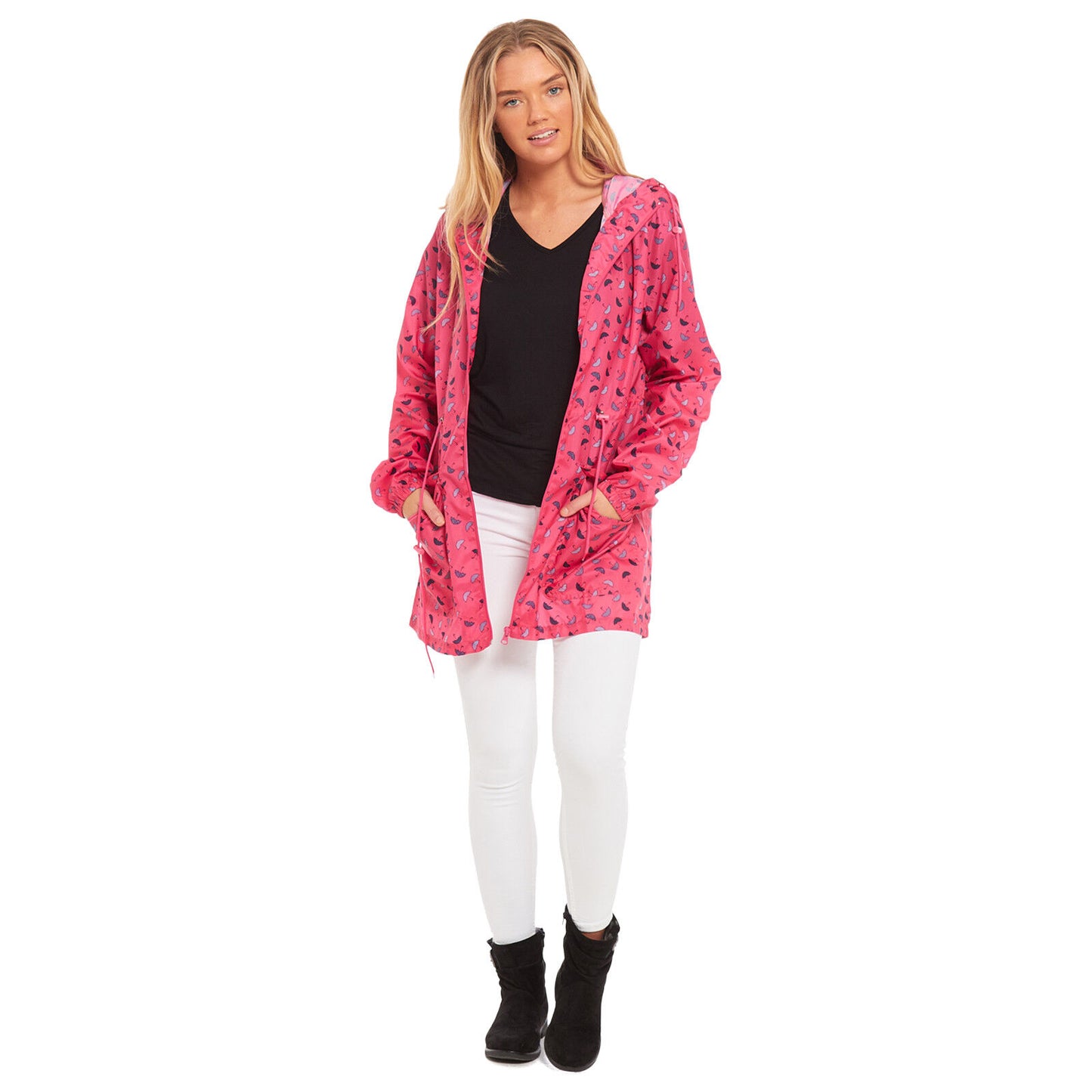 WOMENS RAIN MAC LADIES GIRLS RAINCOAT FISHTAIL KAGOOL PARKA FESTIVAL JACKET COAT (Fishtail, Kagool, Parka, Festival Ready)