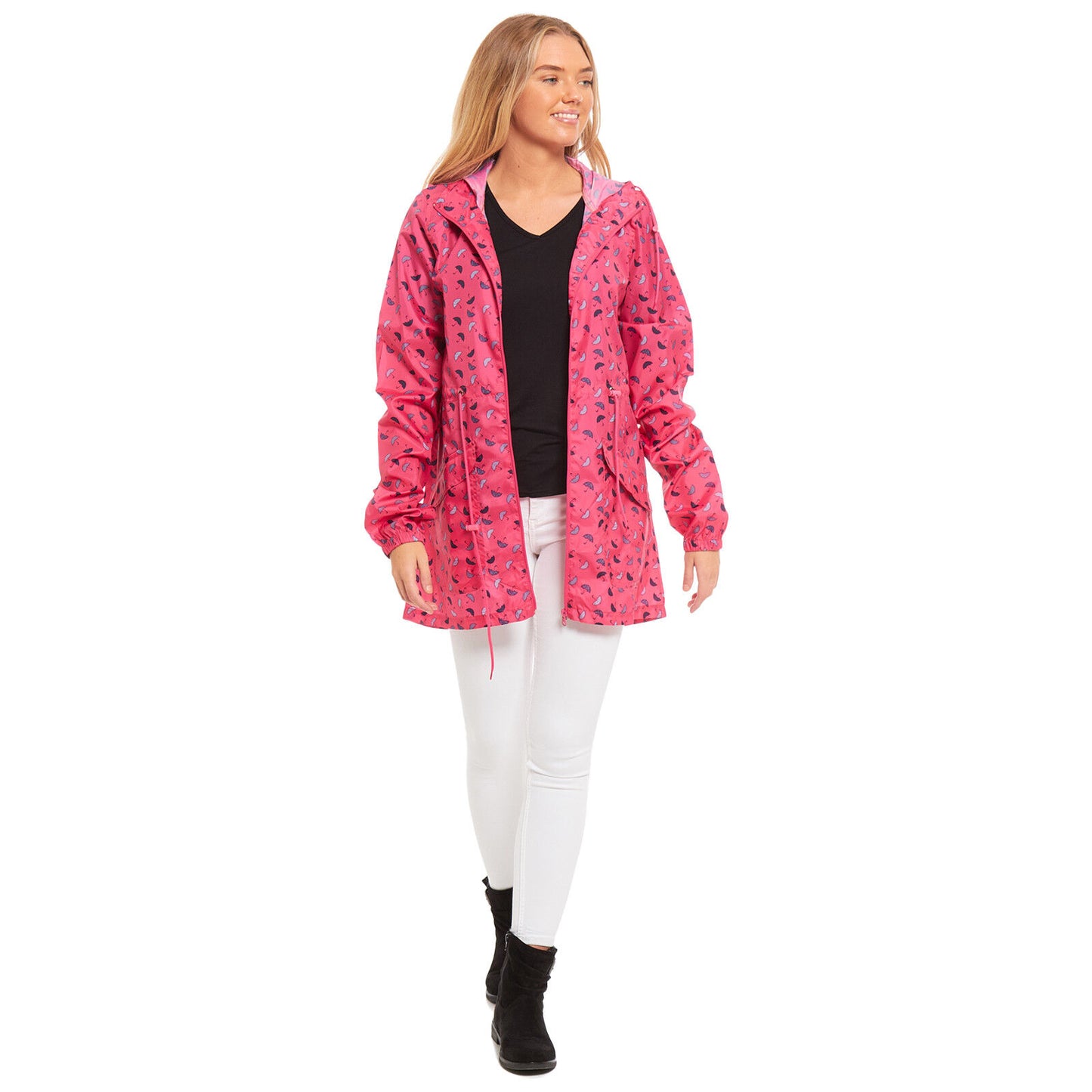 WOMENS RAIN MAC LADIES GIRLS RAINCOAT FISHTAIL KAGOOL PARKA FESTIVAL JACKET COAT (Fishtail, Kagool, Parka, Festival Ready)