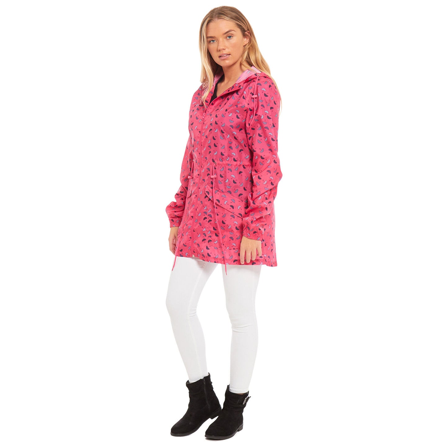 WOMENS RAIN MAC LADIES GIRLS RAINCOAT FISHTAIL KAGOOL PARKA FESTIVAL JACKET COAT (Fishtail, Kagool, Parka, Festival Ready)