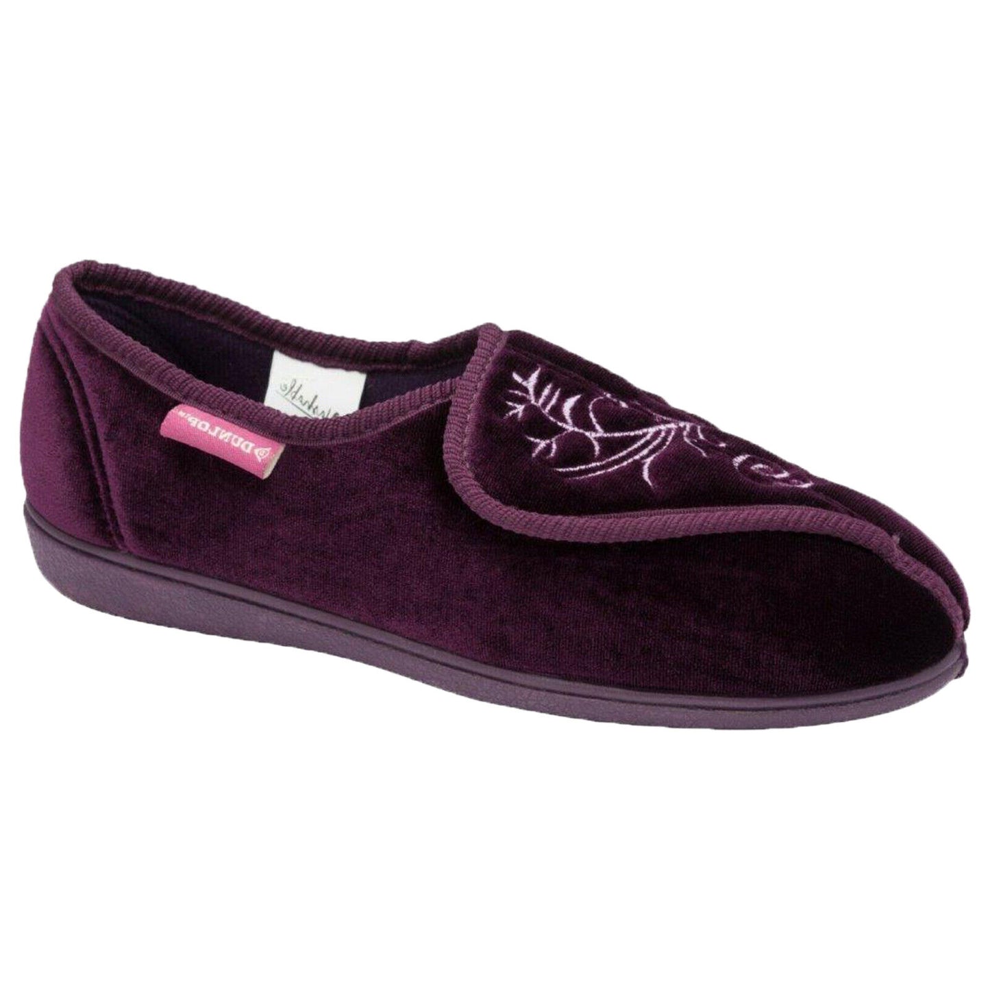 Ladies Dunlop Touch Fasten Memory Foam Orthopaedic Shoes Comfy Lounge Slippers  (Touch Fasten, Dunlop)