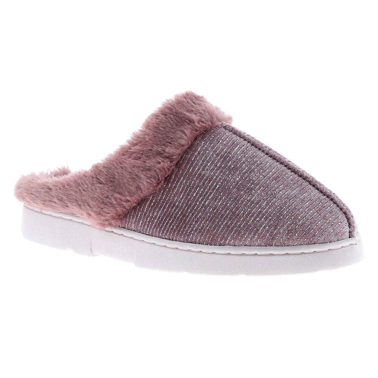 DR KELLER TESSA SOFT MULE LADIES WOMENS FLUFFY INSIDE TEXTILE CLOSED TOE WINTER SLIPPER