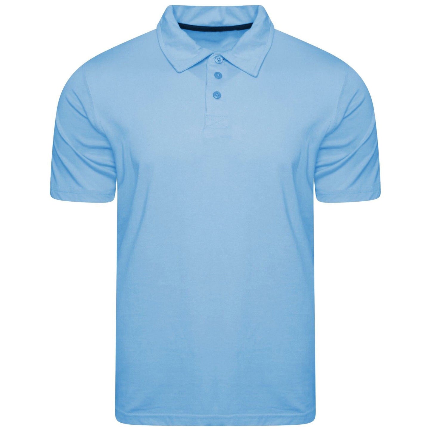MENS COTTON POLO SHIRTS CLASSIC PLAIN SUMMER SHORT SLEEVE CASUAL TEE T SHIRT TOP (Perfect for Summer)