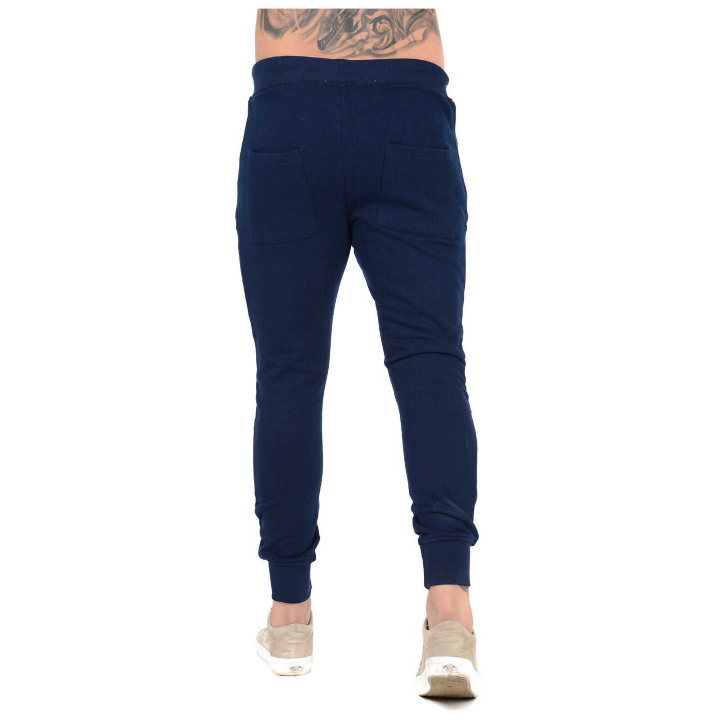 MENS SLIM FIT TRACKSUIT BOTTOMS SKINNY JOGGERS SWEAT PANTS JOGGING GYM TROUSERS Skinny Tracksuit Bottoms