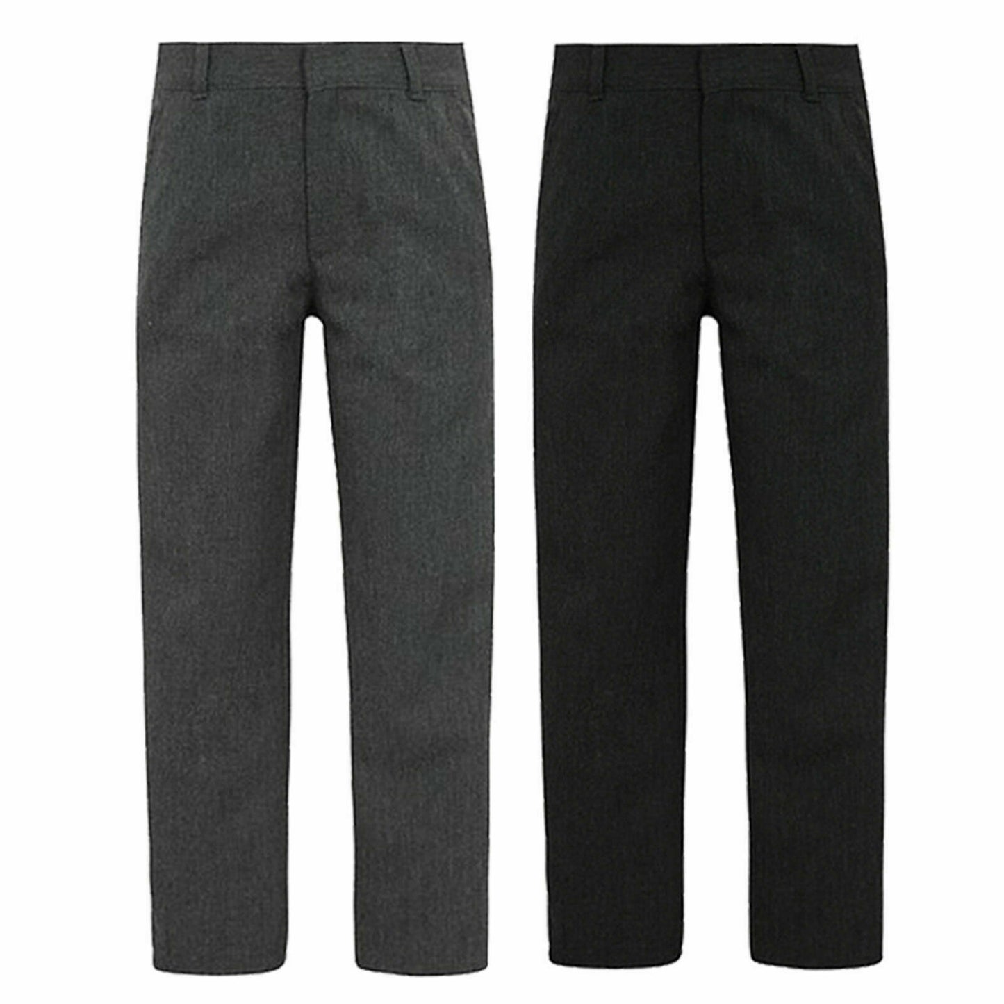 BOYS KIDS CHILDREN BACK TO SCHOOL QUALITY UNIFORM TROUSERS PANTS AGE 1 TO 13 (Warm, Breathable, Made in UK)