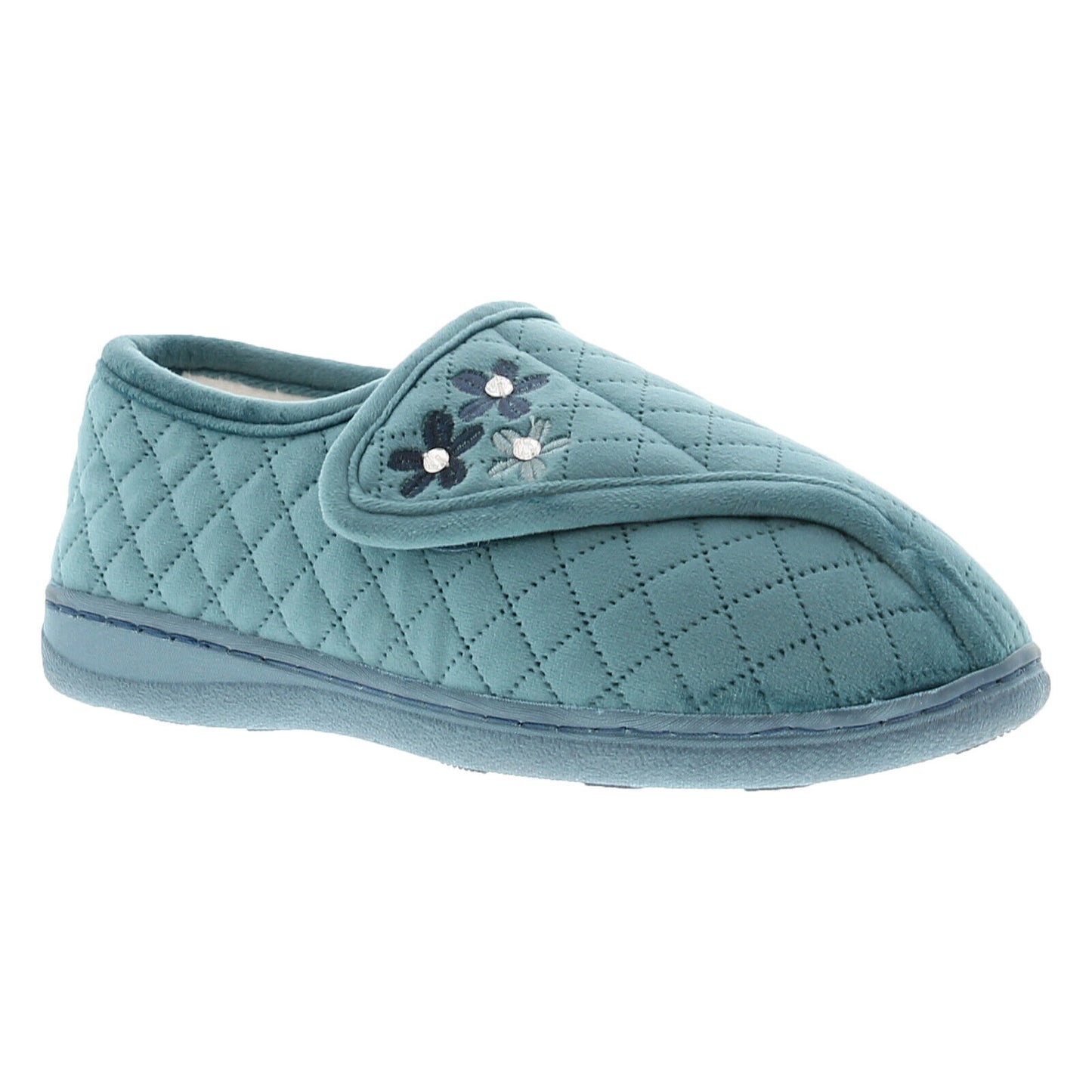 DR KELLER WOMENS SLIPPERS LADIES WIDE FIT CUSHIONED WARM ADJUSTABLE FLEECE SHOE