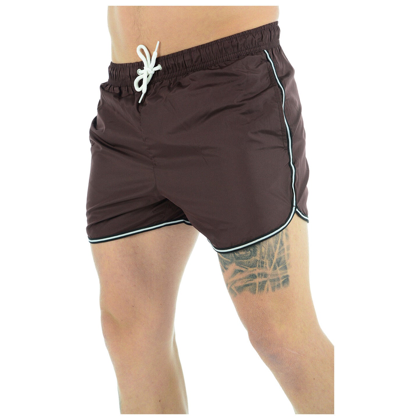 MENS SWIMMING SHORTS MESH LINED RUNNING SPORT GYM SUMMER POOL BEACH SWIM TRUNKS