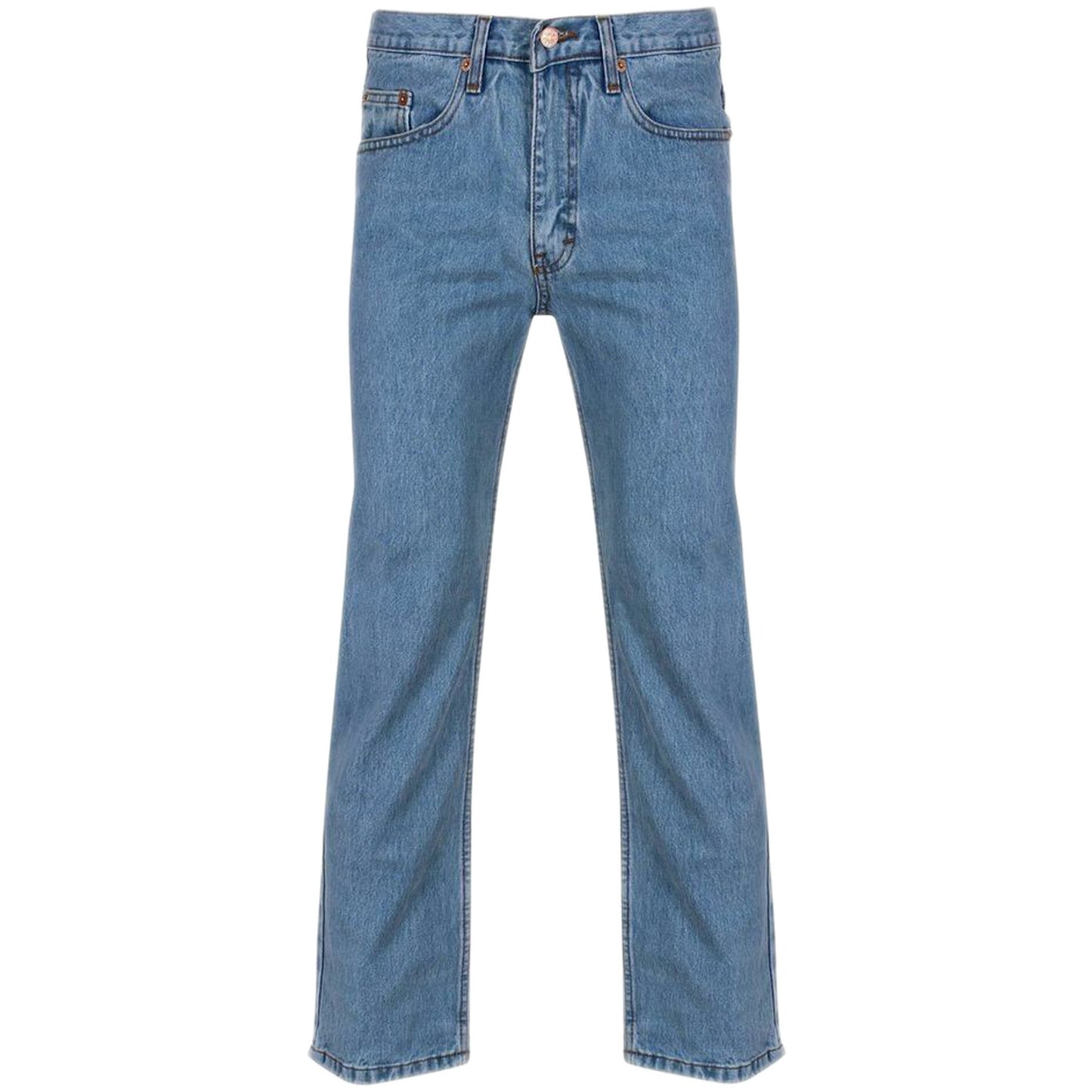 Mens Original Cotton Jeans Basic Plain Straight Leg Heavy Duty Denim Wash Jean Classic Designer Fit Casual Work Wear Zip Fly Belt Loop Pants Pocket Trousers