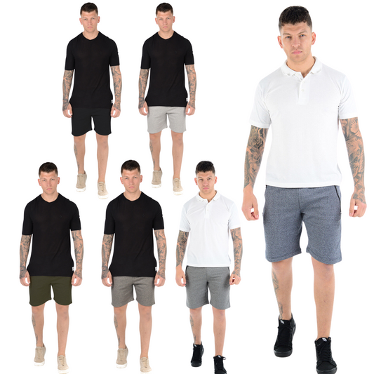 MENS JOGGING SHORTS JERSEY FLEECE SWEAT BOTTOMS SUMMER GYM RUNNING ACTIVEWEAR COMFY CASUAL WORKOUT LOUNGE PANTS