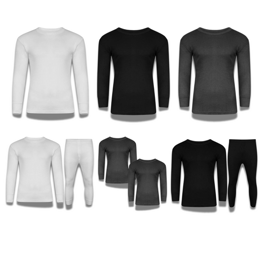 Mens Brushed Thermal Long Sleeve Shirts T Shirt Tops T-Shirts Winter Warm Underwear Camping Ski Skiing Underwear Outer Out Wear Baselayer Poly Cotton 0.45 Tog Rating