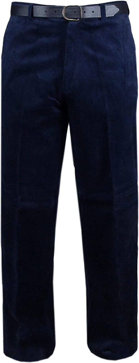 MENS CORDUROY COTTON TROUSERS SMART CASUAL FORMAL PANTS BIG PLUS SIZE COMFORT FIT BELT LOOPS POCKET STYLE OFFICE WORKWEAR 30 TO 42 INCH