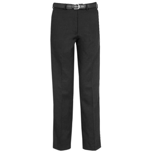 BOYS CHILDREN SCHOOL TROUSERS STURDY STOCKY WIDER FIT HALF ELASTICATED PANT SIZE-Boys' Wider Fit & Half Elastic Waist