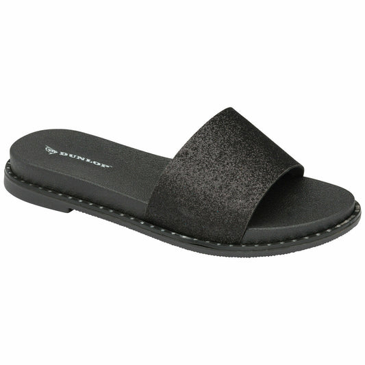 WOMEN SLIDERS LADIES OPEN TOE SUMMER SLIP ON CASUAL FLIP FLOPS SANDALS SHOES