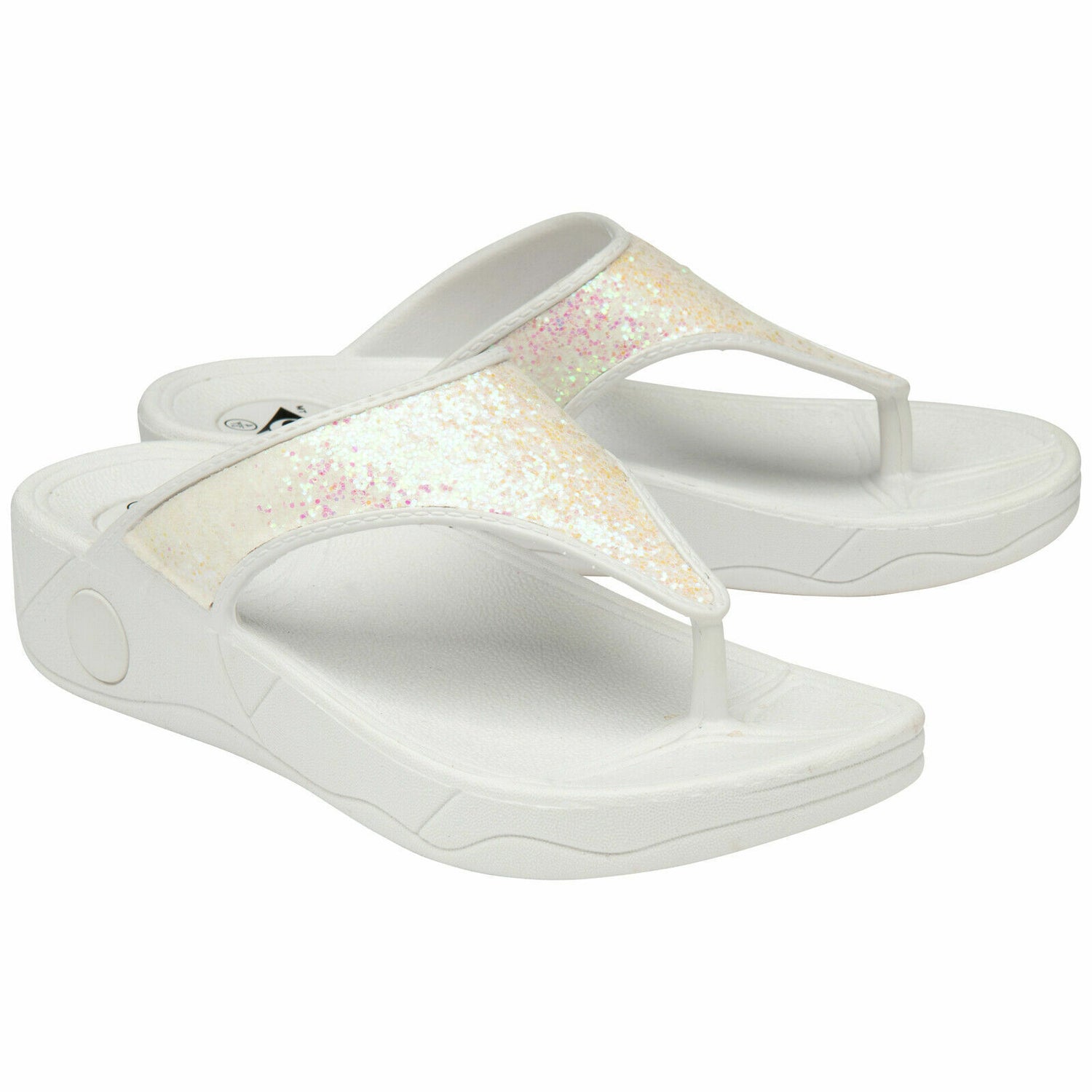 WOMENS FLIP FLOPS LOW WEDGE SLIPPERS DUNLOP LADIES SANDAL SUMMER COMFO MyShoeStore
