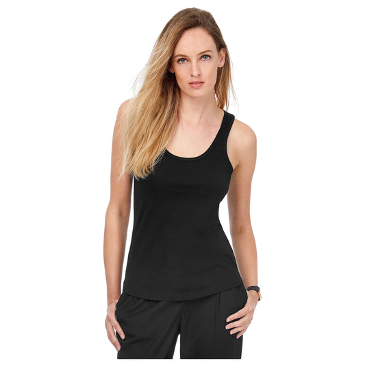 PACK OF 2 LADIES COTTON VEST WOMEN PLAIN SUMMER STRETCHY CASUAL TANK TOP T SHIRT