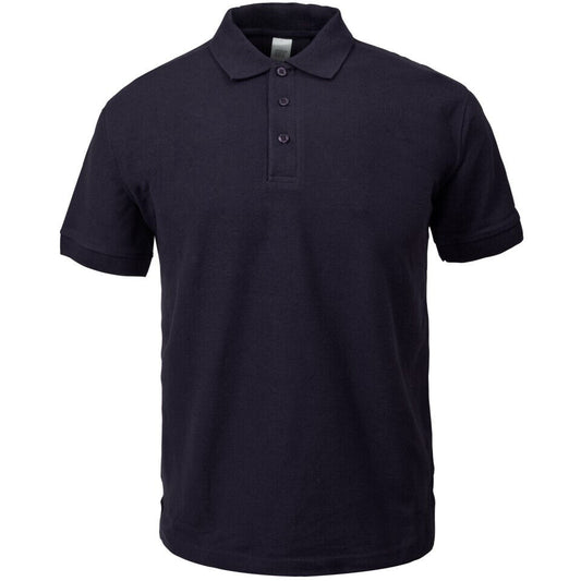 MENS POLO SHIRTS CLASSIC PLAIN SHORT SLEEVES T SHIRT PIQUE TOP CASUAL SPORTS NEW