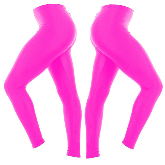 Girls Children Shiny Footless Leggings Gymnastics Ballet Dance Nylon Lycra Kids (Nylon Lycra, Footless)