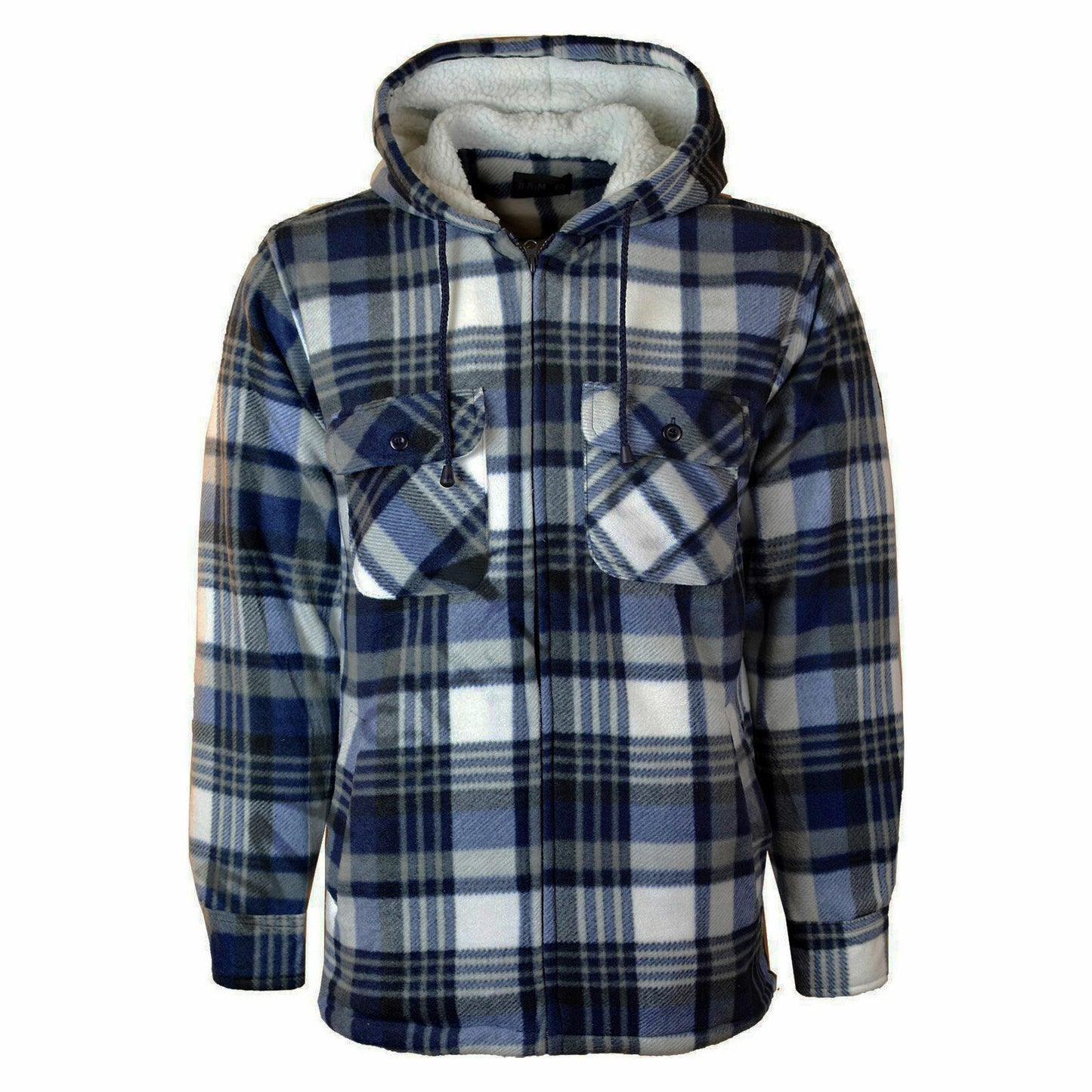 MENS PADDED SHIRT FUR LINED LUMBERJACK FLANNEL WORK JACKET WARM THICK CASUAL TOP