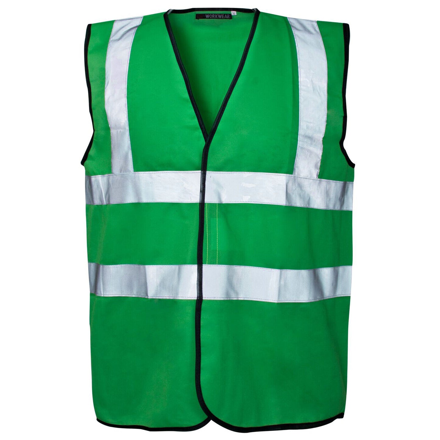 2 PACK HI VIS VEST VISIBILITY SECURITY WORK CONTRACTOR SAFETY WAISTCOAT JACKET