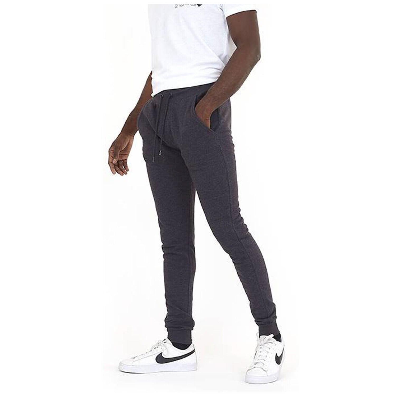 Mens slim hotsell fit tracksuit bottoms