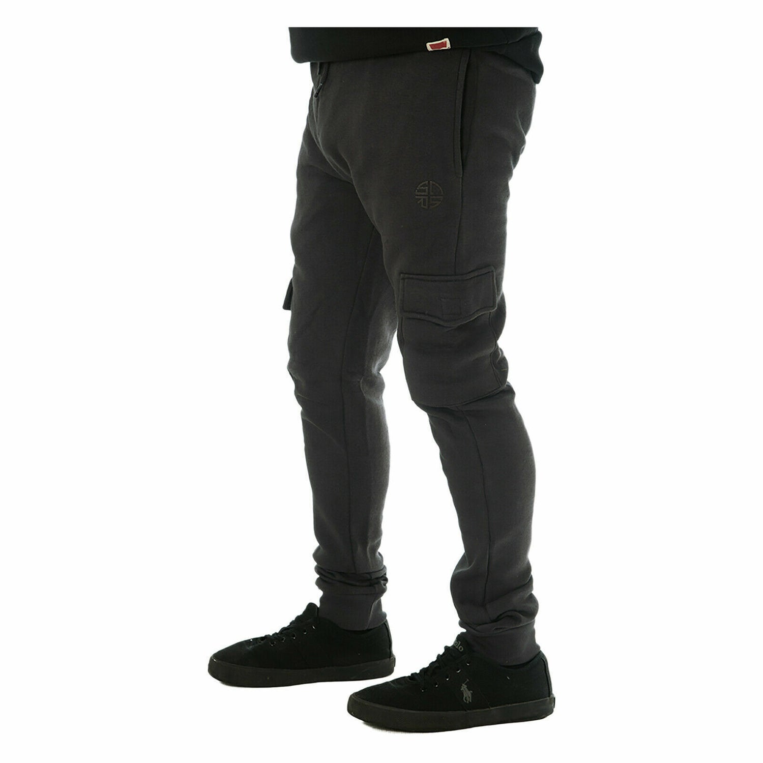 MENS SLIM FIT COMBAT JOGGERS TRACKSUIT BOTTOMS SWEAT PANTS JOGGING