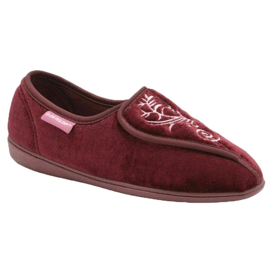 Ladies Dunlop Touch Fasten Memory Foam Orthopaedic Shoes Comfy Lounge Slippers