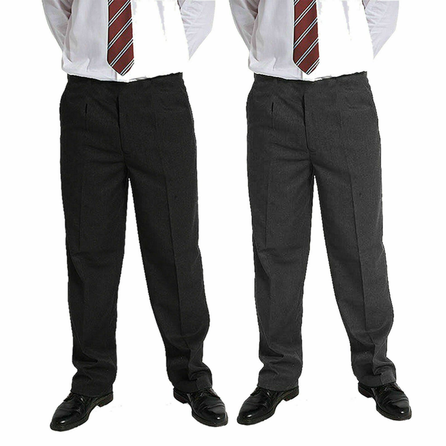 BOYS KIDS CHILDREN BACK TO SCHOOL QUALITY UNIFORM TROUSERS PANTS AGE 1 TO 13