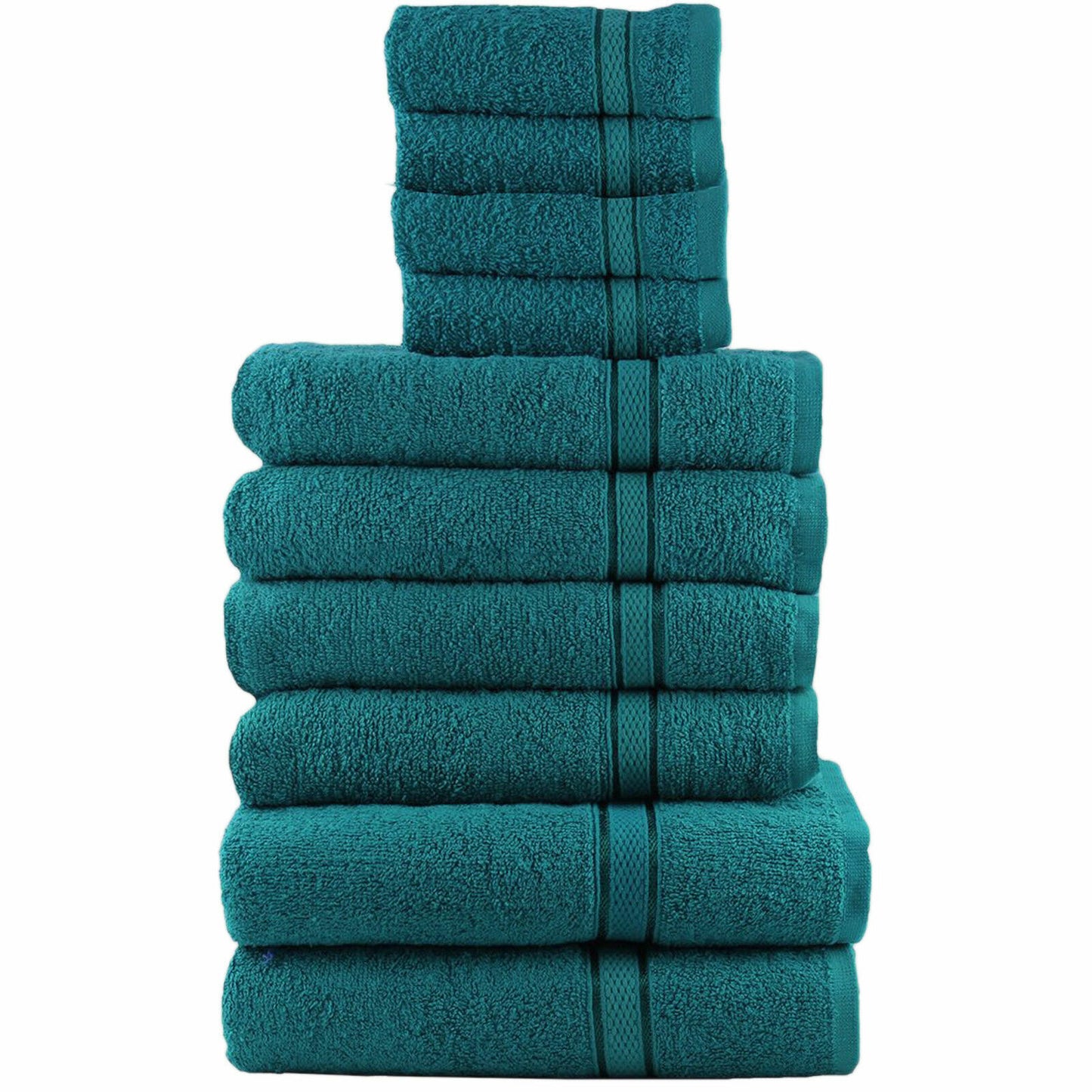 10 PIECE TOWEL BALE SET 100% LUXURY SOFT EGYPTIAN COTTON FACE HAND BATH TOWELS